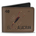 Bi-Fold Wallet - Loteria EL ALACRAN Scorpion Logo Brown Bi-Fold Wallets Loteria   
