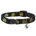 Cat Collar Breakaway with Bell - Classic TMNT Expessions Battle Gear Gray Multi Color Breakaway Cat Collars Nickelodeon   