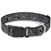 Plastic Clip Collar - Bandana/Skulls Silver/Black Plastic Clip Collars Buckle-Down   