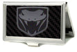 Business Card Holder - SMALL - Dodge Viper Marquetry Carbon Fiber Metal Business Card Holders Dodge   