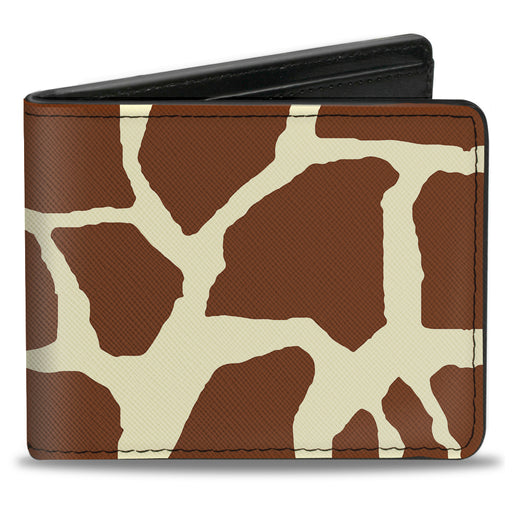 Bi-Fold Wallet - Giraffe Spots2 Cream Brown Bi-Fold Wallets Buckle-Down   
