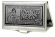 Business Card Holder - SMALL - CLARK KENT Pose MILD MANNERED REPORTER FOR THE DAILY PLANET Brushed Silver Black Business Card Holders DC Comics   