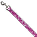 Dog Leash - Hibiscus Collage White/Pinks Dog Leashes Buckle-Down   