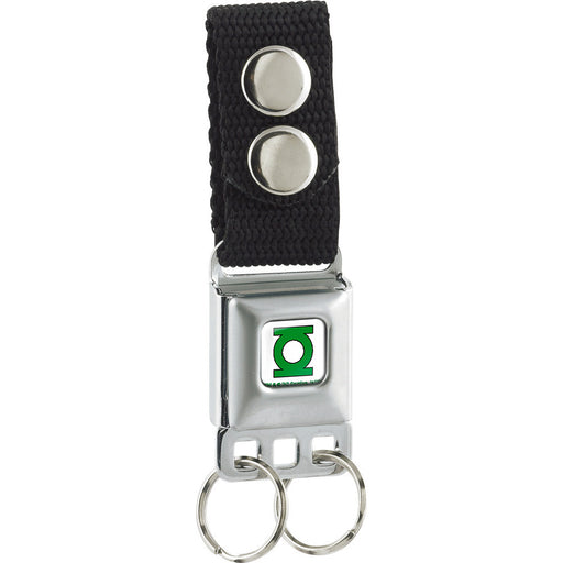 Keychain - Green Lantern Logo CLOSE-UP Full Color White Green Keychains DC Comics   