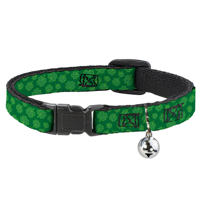 Cat Collar Breakaway - St. Pat's Clovers Scattered Greens Breakaway Cat Collars Buckle-Down   