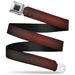 BD Wings Logo CLOSE-UP Full Color Black Silver Seatbelt Belt - Micro Polka Dots Transitions Black/Red Webbing Seatbelt Belts Buckle-Down   