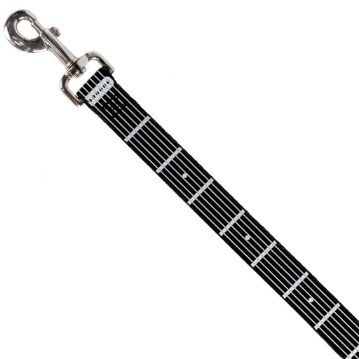 Dog Leash - Guitar Neck Black/White Dog Leashes Buckle-Down   