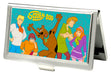 Business Card Holder - SMALL - SCOOBY-DOO Group Pose "?" FCG Turquoise Business Card Holders Scooby Doo   
