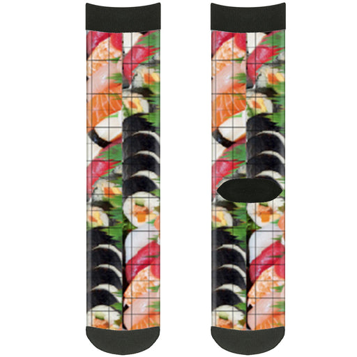 Sock Pair - Polyester - Sushi Vivid - CREW Socks Buckle-Down   