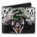 Bi-Fold Wallet - Joker The Killing Joke Holding Head Pose HAHAHA White Black Bi-Fold Wallets DC Comics   