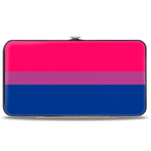 Hinged Wallet - Flag Bisexual Pink Purple Blue Hinged Wallets Buckle-Down   