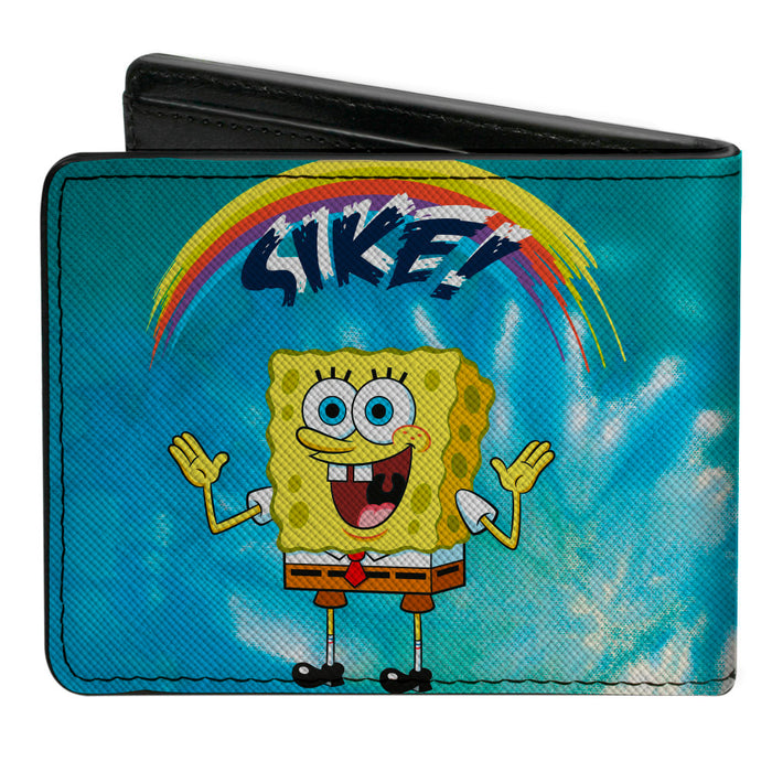 Bi-Fold Wallet - SpongeBob SquarePants Rainbow SIKE! Pose Blues Bi-Fold Wallets Nickelodeon   