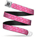 BD Wings Logo CLOSE-UP Full Color Black Silver Seatbelt Belt - Butterflies Pink Webbing Seatbelt Belts Buckle-Down   