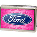 Business Card Holder - LARGE - Ford Oval w Text FCG Pink Metal ID Cases Ford   