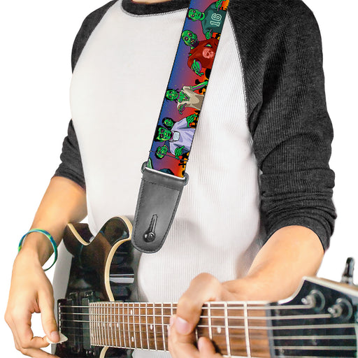 Guitar Strap - Walking Zombies Guitar Straps Buckle-Down   