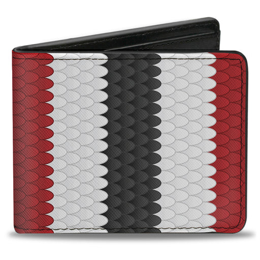 Bi-Fold Wallet - Coral Snake Stripe Red White Black Bi-Fold Wallets Buckle-Down   