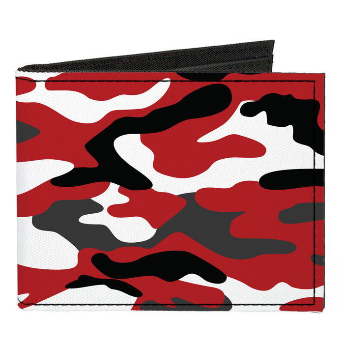Canvas Bi-Fold Wallet - Camo Red Black Gray White Canvas Bi-Fold Wallets Buckle-Down   