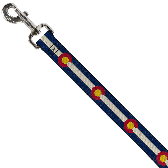 Dog Leash - Colorado Flags2 Repeat Vintage Dog Leashes Buckle-Down   