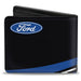Bi-Fold Wallet - COBRA JET Logo + FORD Oval Black Blue White Red Bi-Fold Wallets Ford   