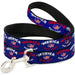 Dog Leash - 'MERICA FUCK YEAH!/USA Silhouette Blue/White/Red/US Flag Dog Leashes Buckle-Down   