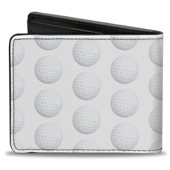 Bi-Fold Wallet - Golf Ball Dimples Whites Bi-Fold Wallets Buckle-Down   