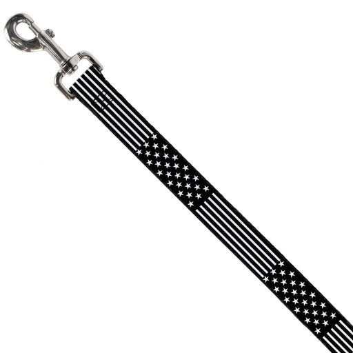 Dog Leash - Americana Stars & Stripes2 Black/White Dog Leashes Buckle-Down   