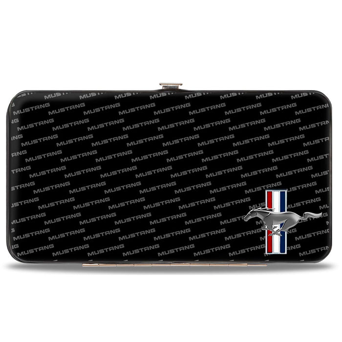 Hinged Wallet - Ford Mustang w Bars CORNER w Text Hinged Wallets Ford   