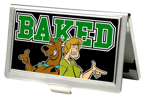 Business Card Holder - SMALL - Scooby & Shaggy BAKED FCG Black Green Business Card Holders Scooby Doo   