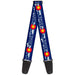 Guitar Strap - Colorado ASPEN Flag Snowy Mountains Weathered2 Blue White Red Yellows Guitar Straps Buckle-Down   