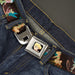 Tinker Bell CLOSE-UP Full Color Seatbelt Belt - Tinker Bell Poses Browns Webbing Seatbelt Belts Disney   