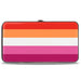 Hinged Wallet - Flag Lesbian Five Stripe Oranges White Pinks Hinged Wallets Buckle-Down   