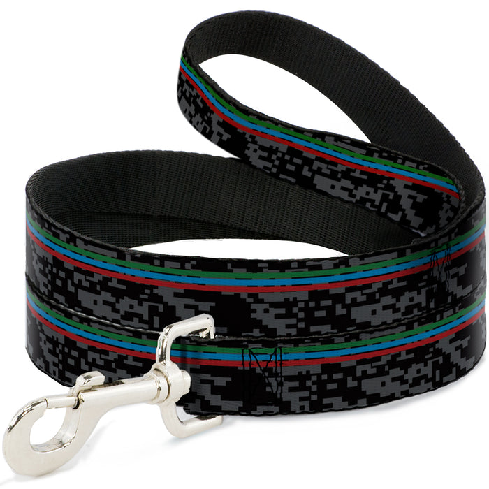 Dog Leash - Racing Stripes/Digital Camo Black/Gray/Green/Blue/Red Dog Leashes Buckle-Down   