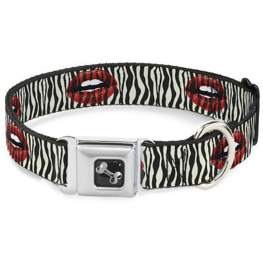 Dog Bone Seatbelt Buckle Collar - Mouth Zebra Seatbelt Buckle Collars Buckle-Down   