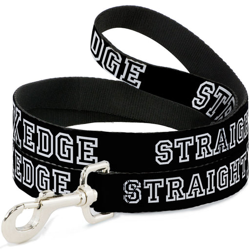 Dog Leash - STRAIGHT EDGE Black/White Dog Leashes Buckle-Down   