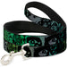 Dog Leash - Retro Monster Aqua/Black Dog Leashes Buckle-Down   