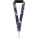 Lanyard - 1.0" - Astronaut Cats in Space Rainbows Stars Lanyards Buckle-Down   