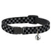 Cat Collar Breakaway - Checker Black Gray Breakaway Cat Collars Buckle-Down   