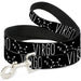 Dog Leash - Zodiac VIRGO/Constellation Black/White Dog Leashes Buckle-Down   