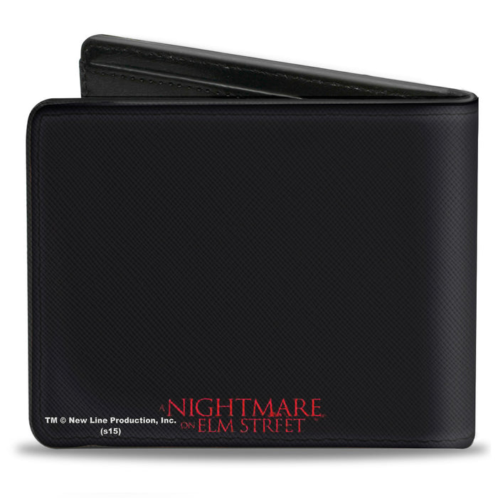 Bi-Fold Wallet - Freddy's Hand NEVER SLEEP AGAIN + A NIGHTMARE ON ELM STREET Black Red Bi-Fold Wallets Warner Bros. Horror Movies   