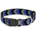 Plastic Clip Collar - Chevron Blue/Black/Gray Plastic Clip Collars Buckle-Down   