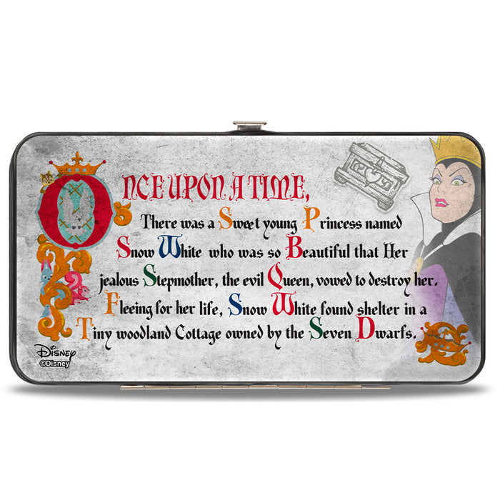 Hinged Wallet - Snow White's Evil Queen Cauldron Pose + ONCE UPON A TIME Tale Grays Hinged Wallets Disney   