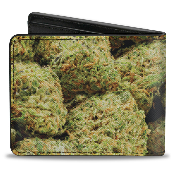 Bi-Fold Wallet - Vivid Marijuana Nugs2 Stacked Bi-Fold Wallets Buckle-Down   