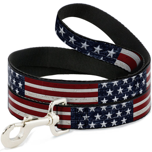 Dog Leash - Americana Rustic Stars & Stripes Dog Leashes Buckle-Down   