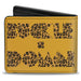 Bi-Fold Wallet - BUCKLE-DOWN Shapes Gold Leopard Brown Bi-Fold Wallets Buckle-Down   