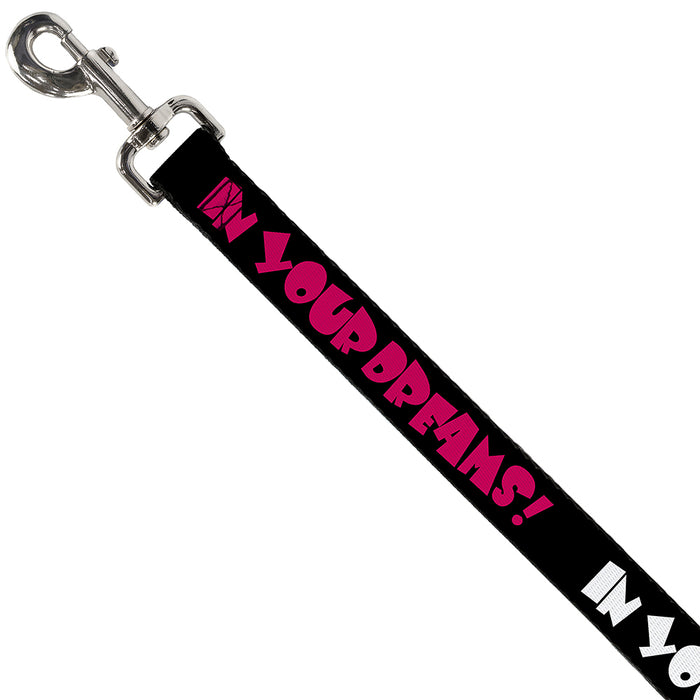Dog Leash - IN YOUR DREAMS! Black/White/Pink Dog Leashes Buckle-Down   