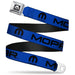 MOPAR Logo Full Color Black White Seatbelt Belt - MOPAR Text/Logo Blue/Black Webbing Seatbelt Belts Mopar   