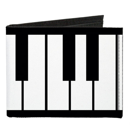 Canvas Bi-Fold Wallet - Piano Keys Canvas Bi-Fold Wallets Buckle-Down   