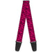 Guitar Strap - Zebra 2 Fuchsia Pink Guitar Straps Buckle-Down   