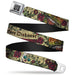 BD Wings Logo CLOSE-UP Full Color Black Silver Seatbelt Belt - Death Before Dishonor Tan Webbing Seatbelt Belts Buckle-Down   