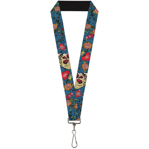 Lanyard - 1.0" - Only God Can Judge Me CLOSE-UP Blue Lanyards Buckle-Down   